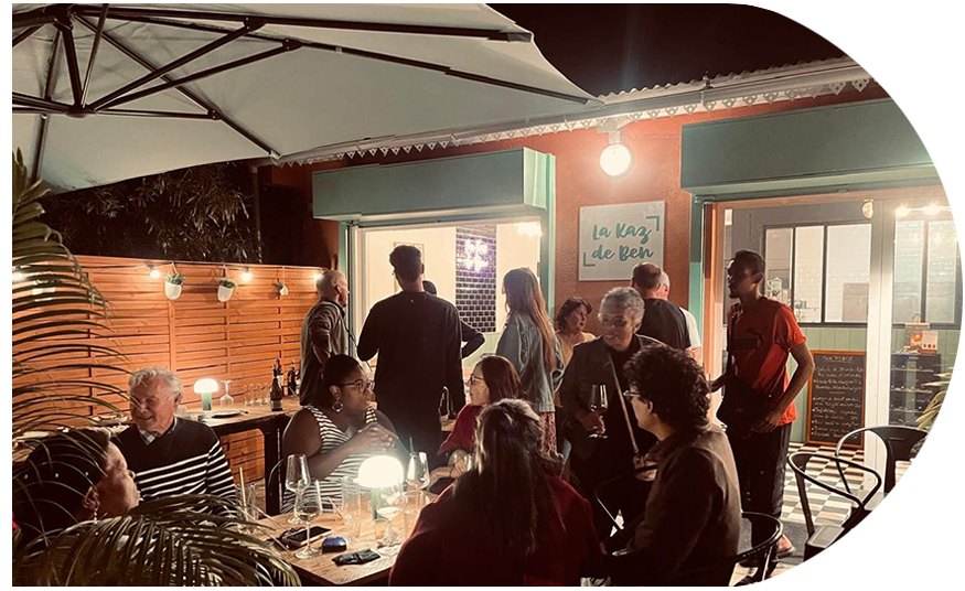 Convivialité à La Kaz de Ben